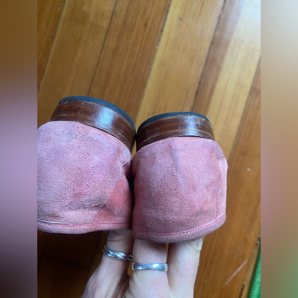 Mansur Gavriel Pink Suede Loafers 38 - Picture 7 of 9